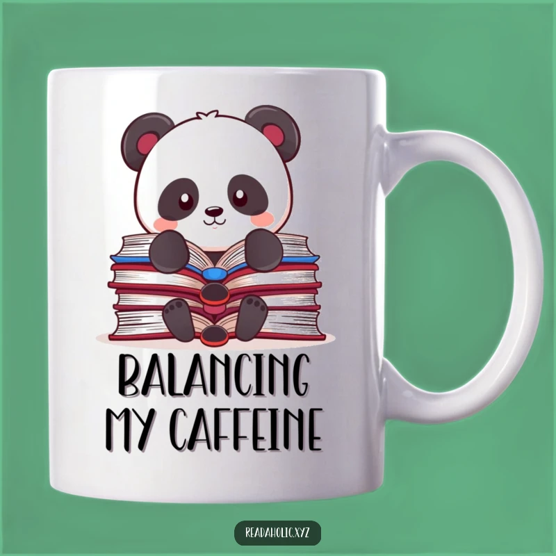 Funny Kawaii Panda Book Mug: Amusing Scholar Gift