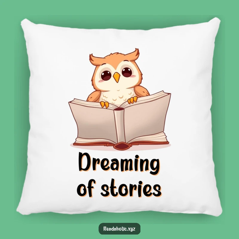 Funny Kawaii Owl Reading Pillow: Cozy Up with a Good Book and Humor