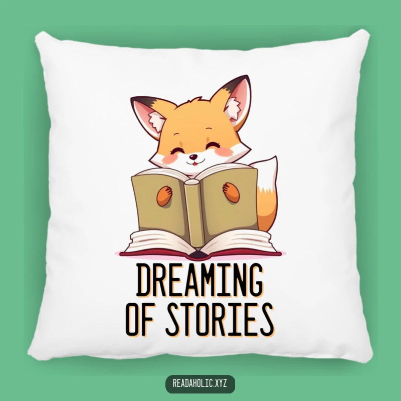 Funny Kawaii Fox Pillow: Cozy Reading Companion, Sweet Gift