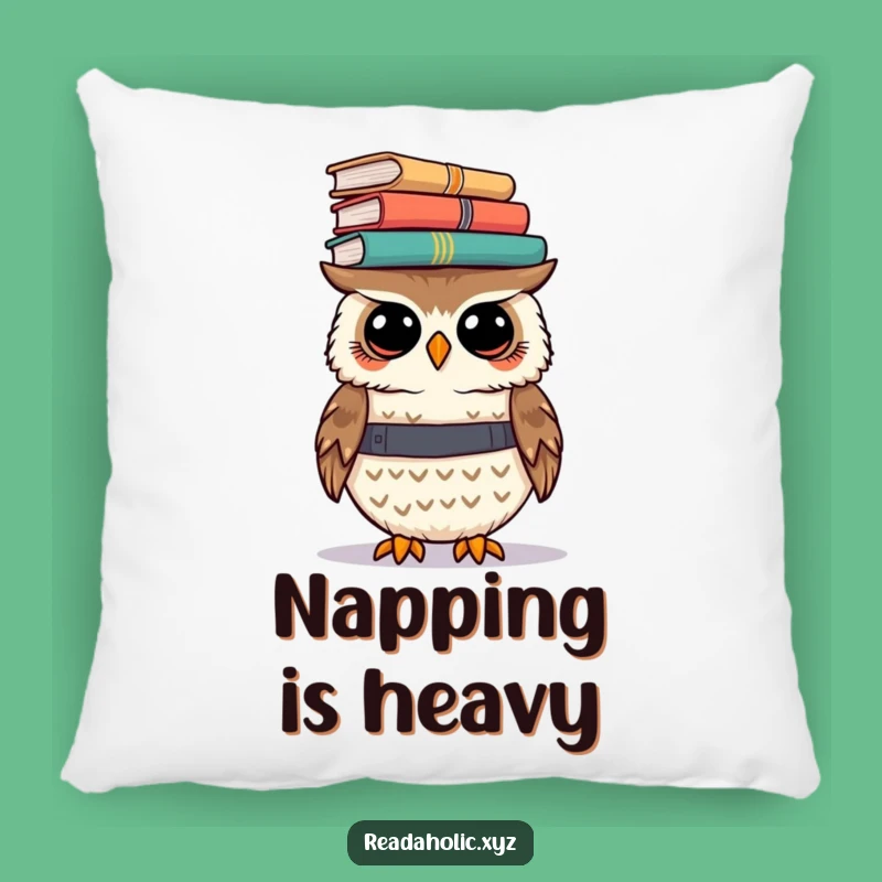 Funny Kawaii Owl Pillow: Cozy Book Balancer, Sweet Gift
