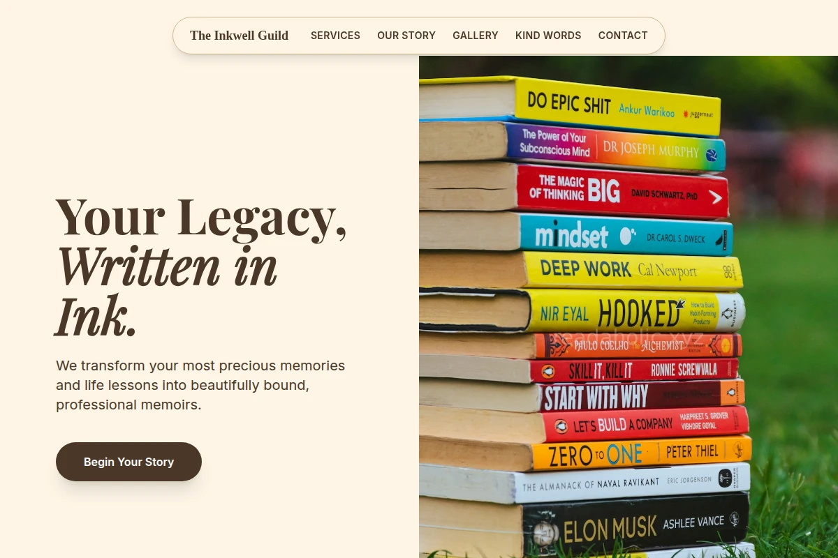 DigitalLeaf Biography Book