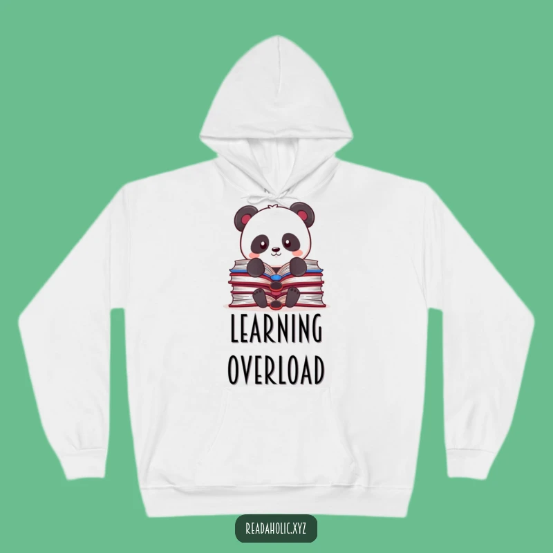 Funny Kawaii Panda Hoodie: Cozy Book Balancing Act Gift