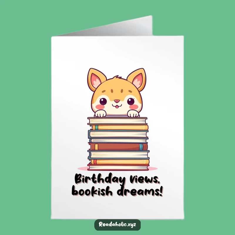 Free Printable Funny Birthday Card: Peek-a-Boo Book Fan - Humorous Downloadable Gift