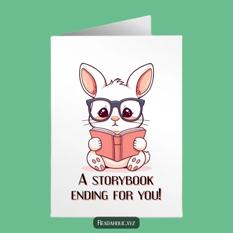 Kawaii Rabbit: Free Printable Congratulations Card for New Adventures!