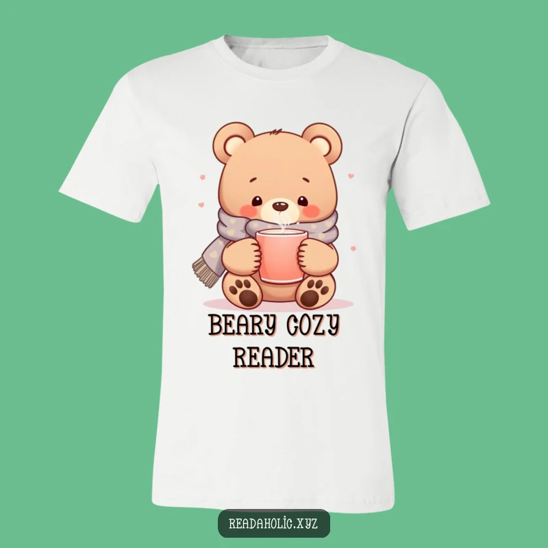 Funny Kawaii Bear T-Shirt: Cozy Bear with Scarf for a Hilarious Look